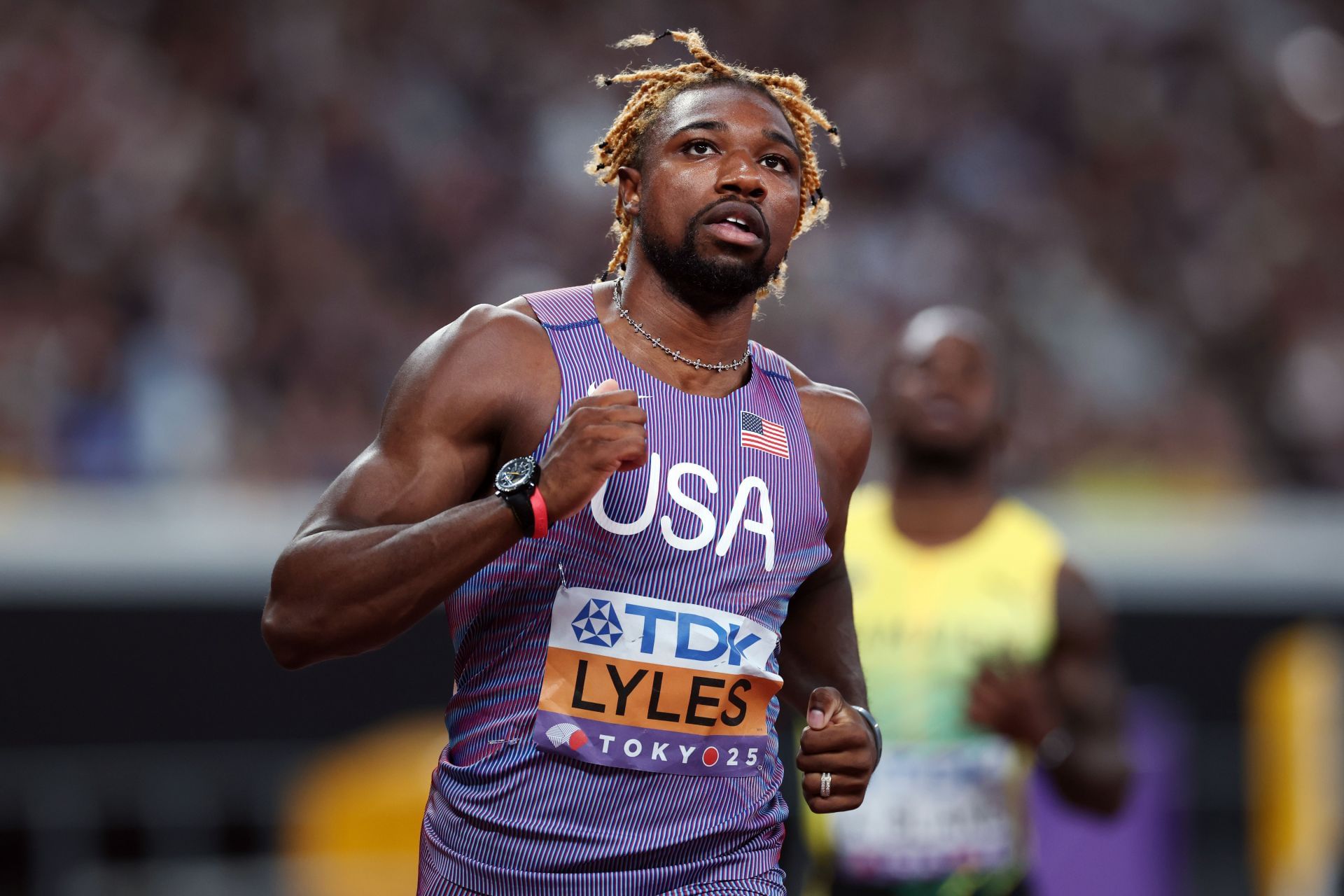 Noah Lyles at the World Athletics Championships Tokyo 2025 - (Source: Getty)