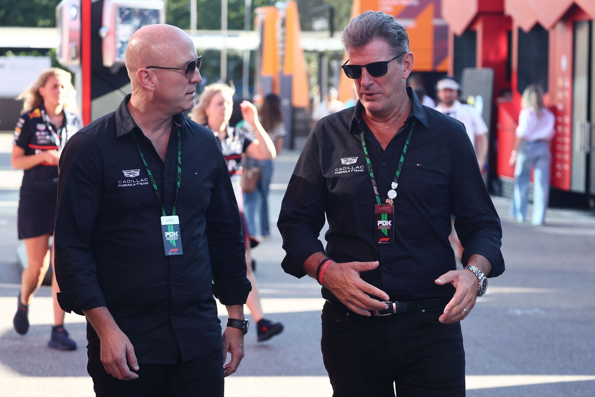 Dan Towriss with Graeme Lowdon at the F1 Italian Grand Prix 2025 Practice 2 - Source: Getty