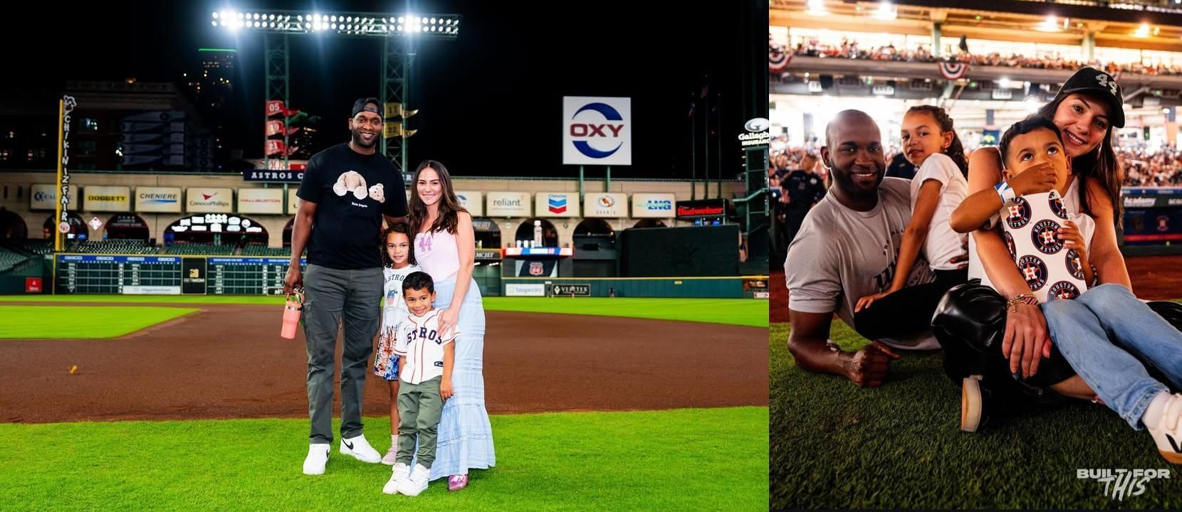 Yordan Alvarez with his family.(Via Instagram)