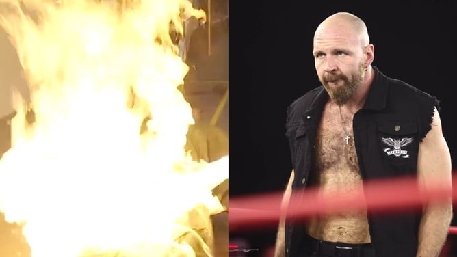 Top AEW star shockingly sets Jon Moxley on fire at All Out; Security forced to intervene
