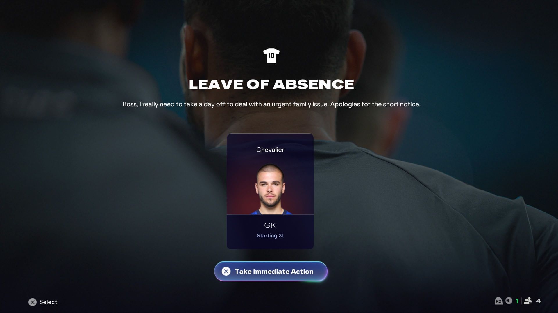 Off-field decisions and interruptions are now part of Manager Career (Image via EA Sports)