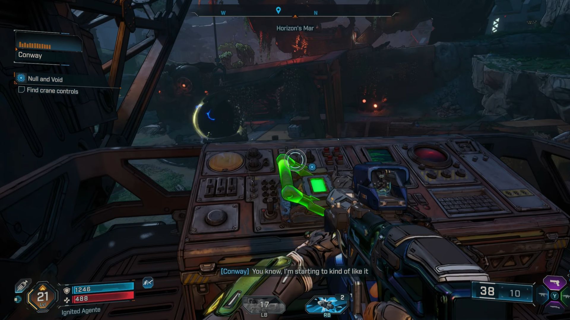 Go up the crane and switch the lever after you&#039;ve beaten Erecter Ed (Image via Gearbox Software)
