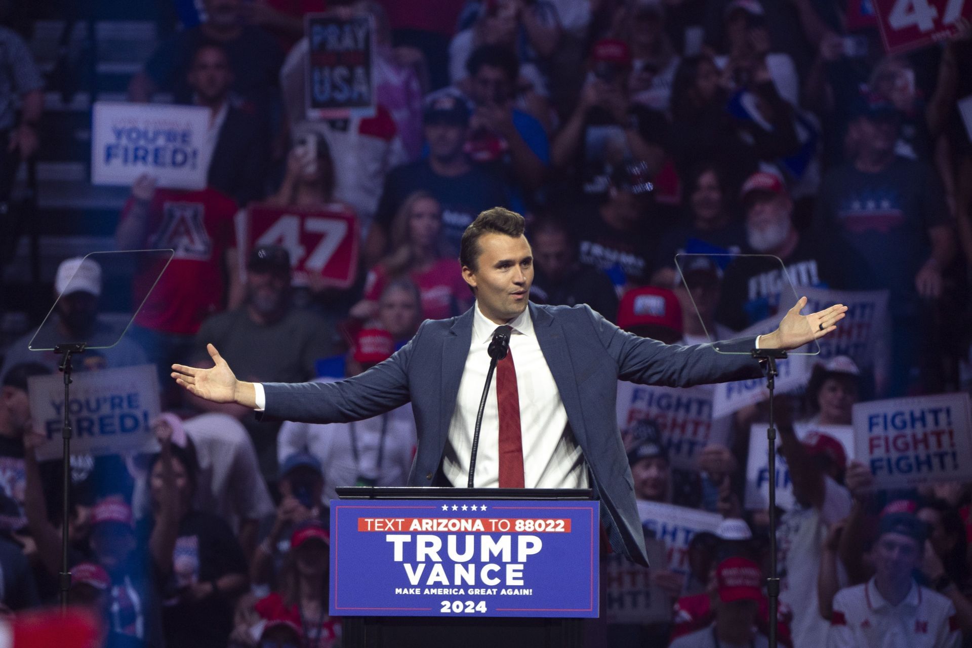 Republican Presidential Candidate Donald Trump Holds Rally In Glendale, Arizona - Source: Getty
