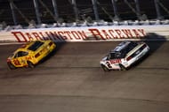 Joey Logano (22) and Austin Cindric (2) at Darlington Raceway. Source: Getty