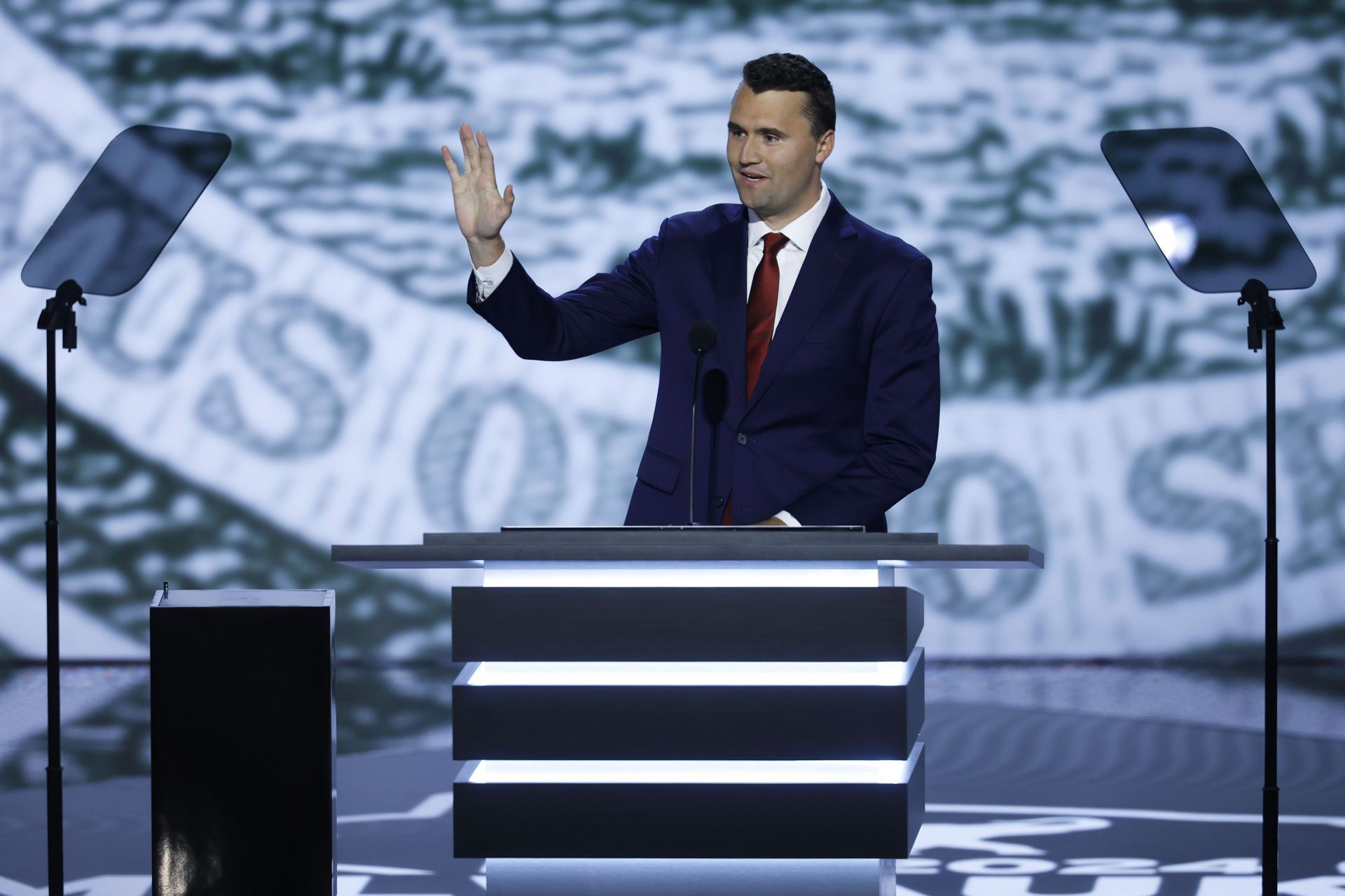 Charlie Kirk at the 2024 Republican National Convention (Image via Getty)