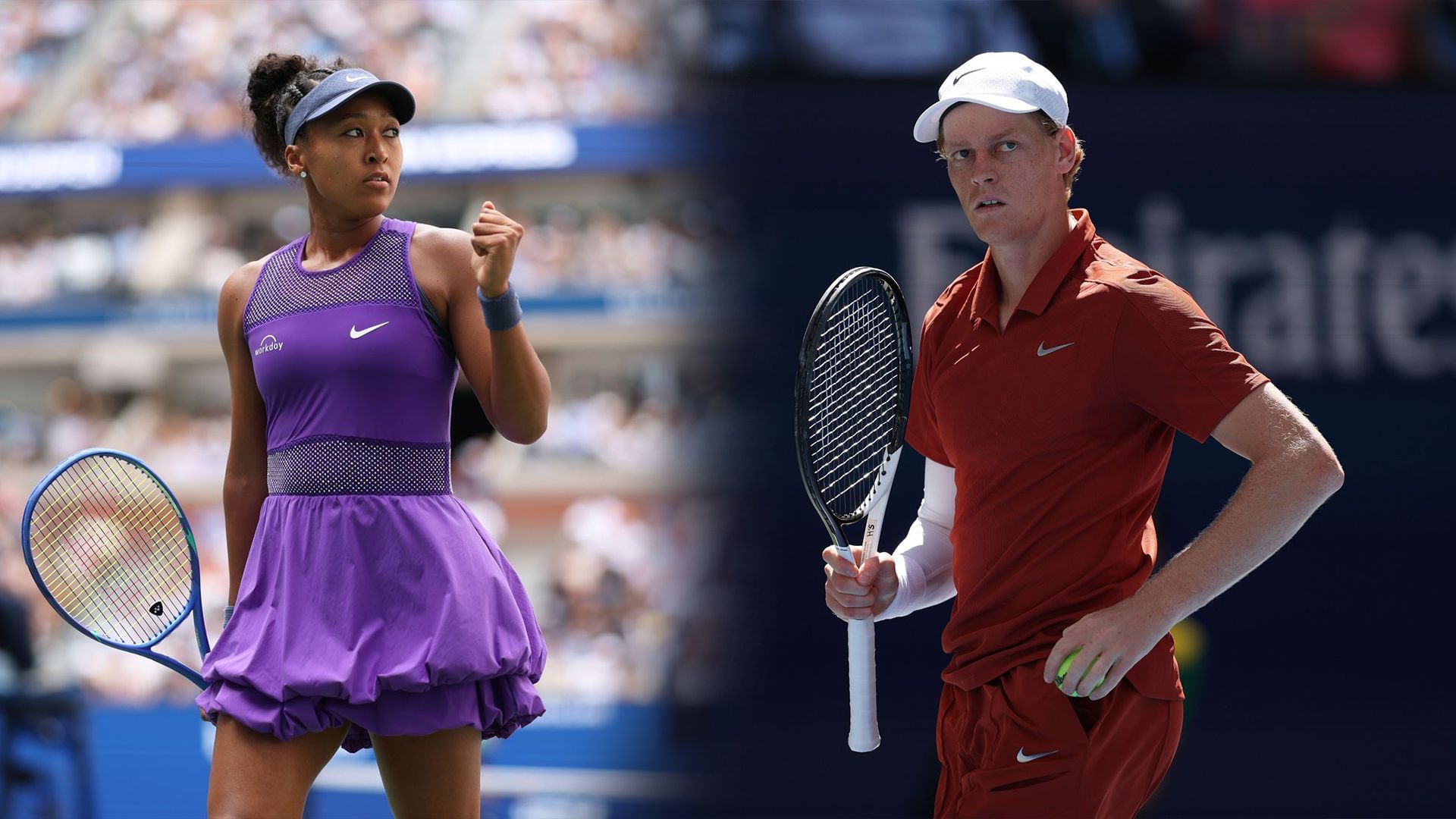 Naomi Osaka and Jannik Sinner will be in action on Day 11 of the US Open 2025. (Photos: Getty)