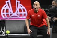 Andre Agassi reacts during the Laver Cup 2025 in San Francisco, California. (Photo by Getty Images)