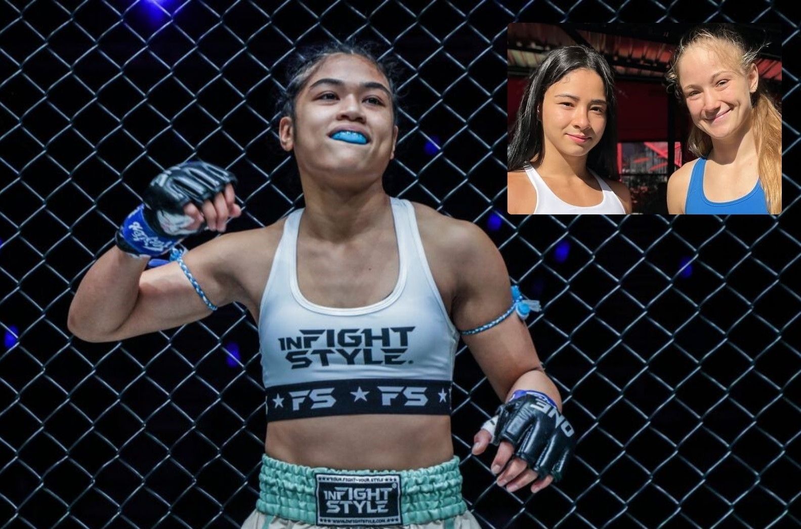 Jackie Buntan expects a formidable opponent in Stella Hemetsberger, who trained with ONE champion Allycia Hellen Rodrigues. -- Photos from ONE Championship and Allycia Hellen Rodrigues