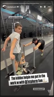 Kyle Busch's Instagram story - Source: @rowdybusch on IG