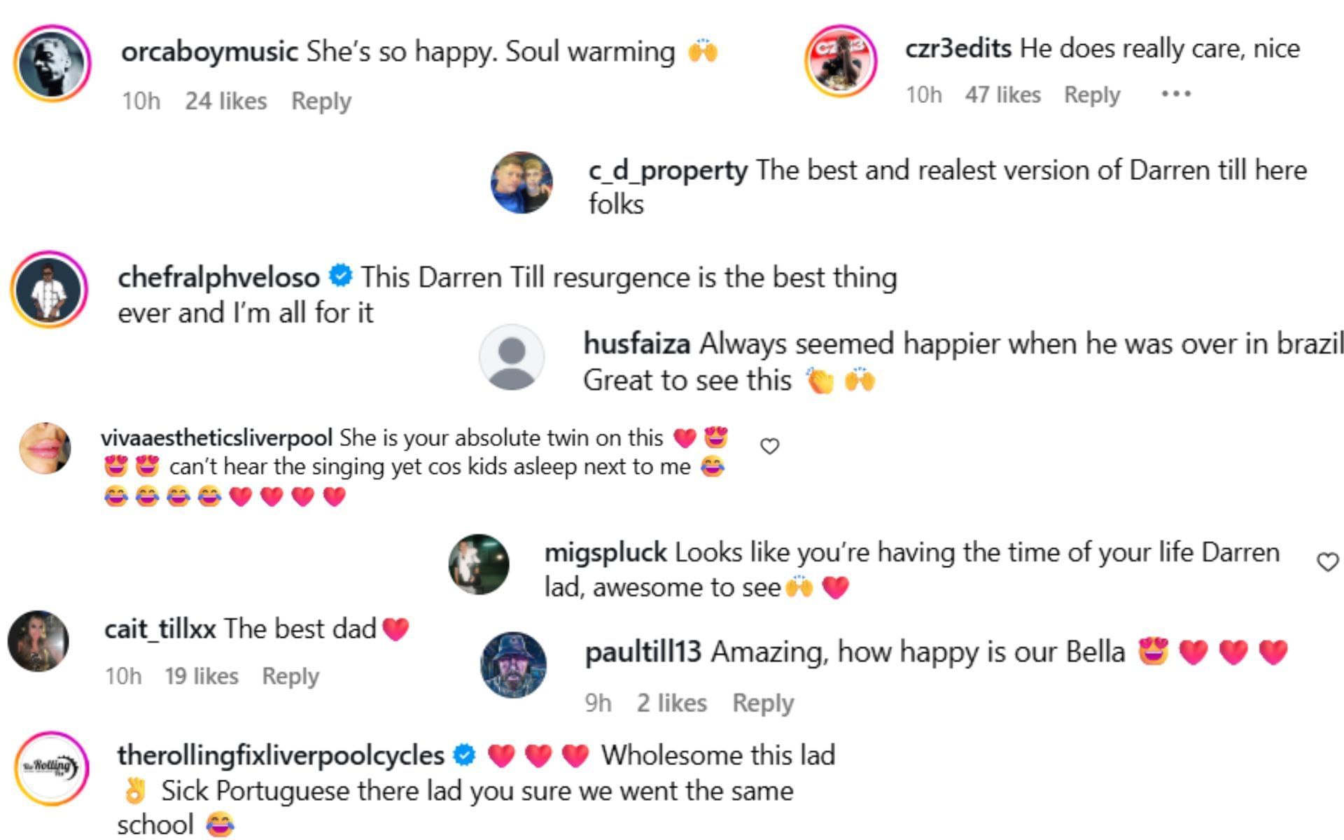 Screenshots courtesy: @darrentill2.0 on Instagram