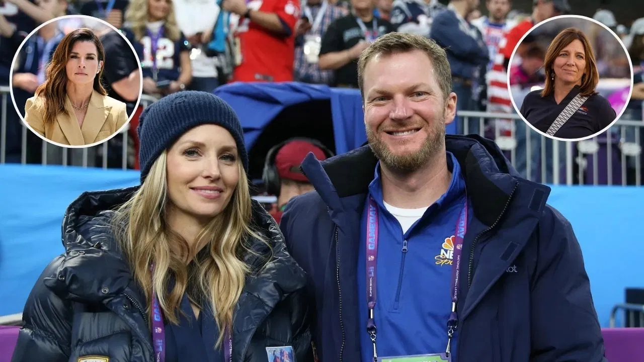Danica Patrick, NASCAR Hall of Famer Dale Jr., his sister Kelley and his wife Amy (Source: Imagn)