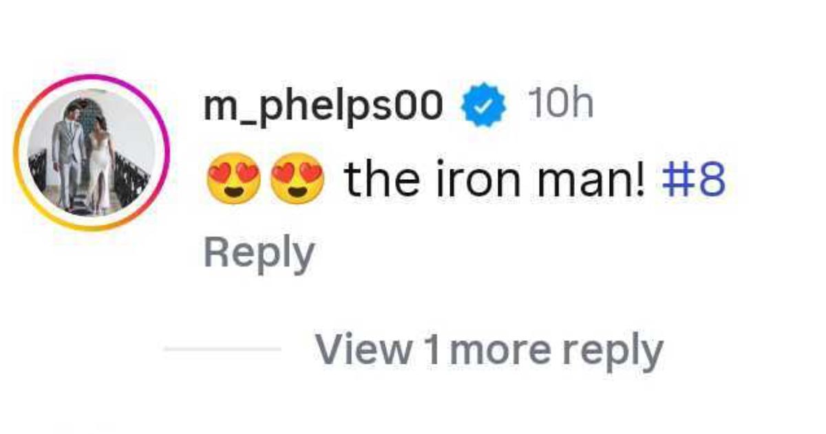 An image of Michael Phelps&#039; comment [Image via Instagram - @orioles]
