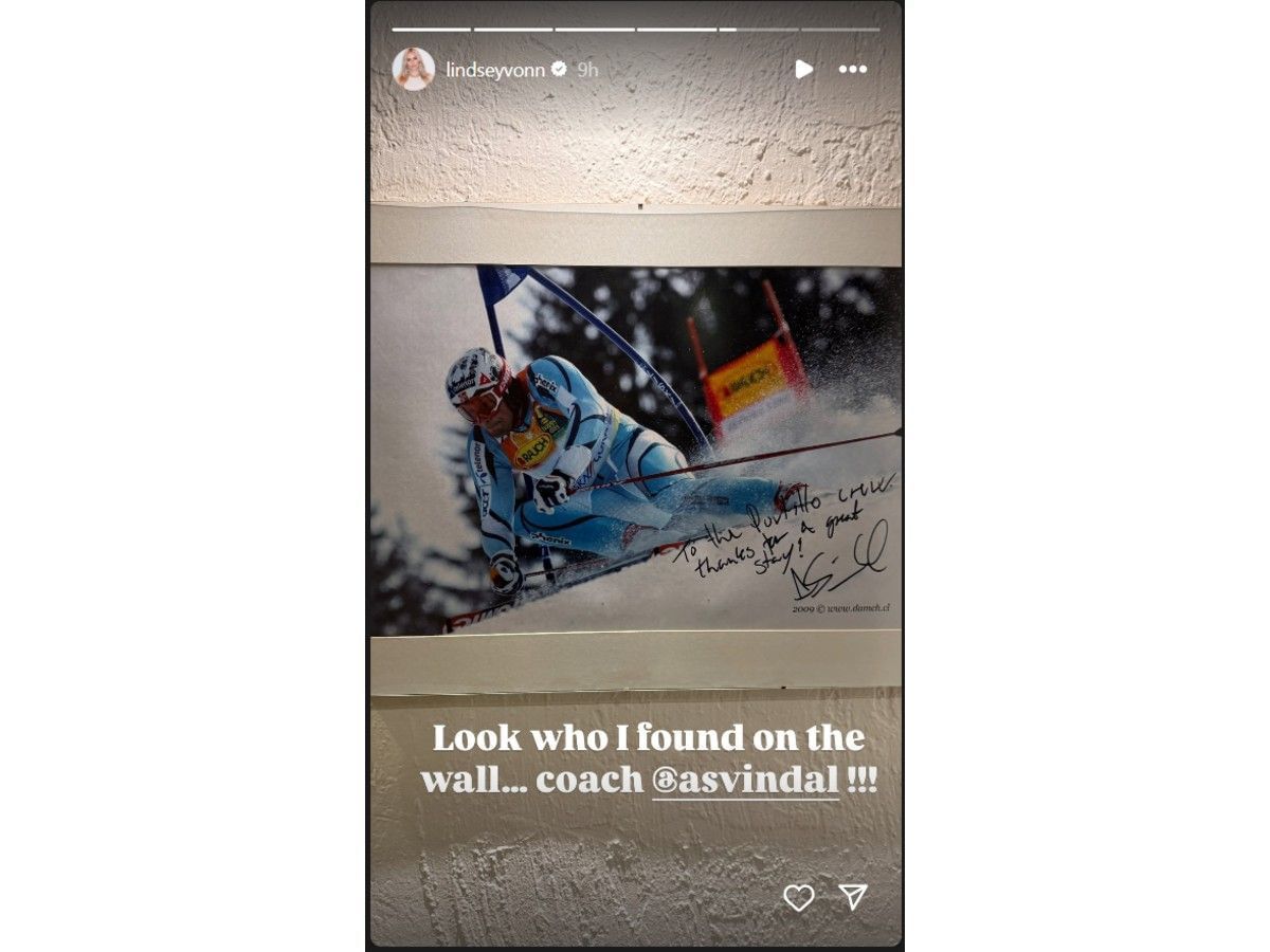Vonn&#039;s Instagram story