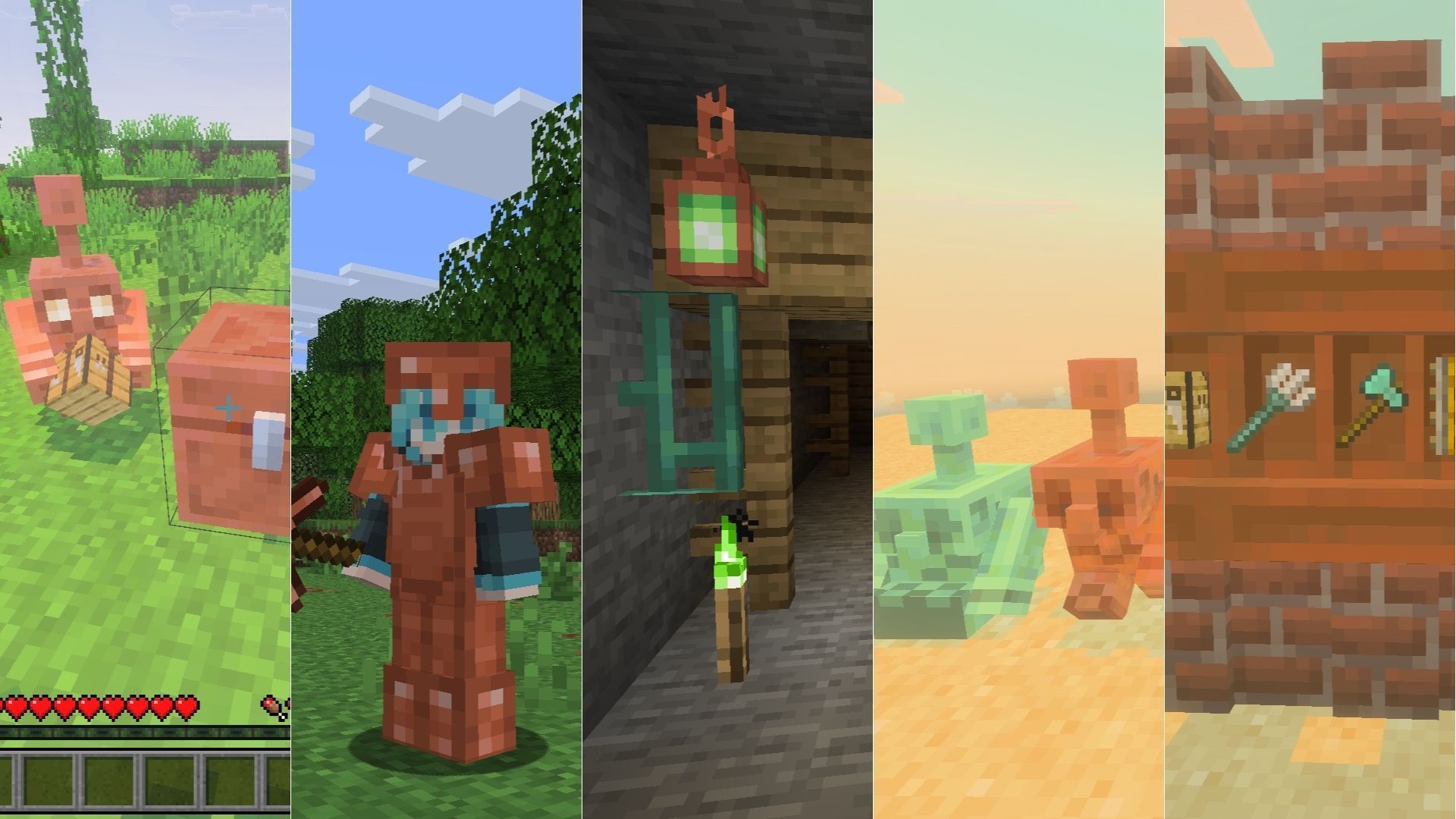 crafting recipes in Minecraft The Copper Age update
