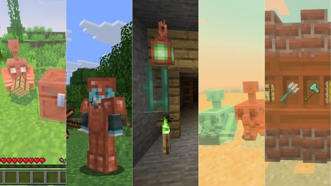 All new crafting recipes in Minecraft The Copper Age update