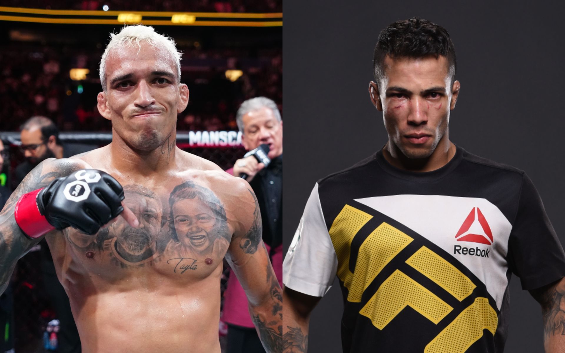Joaquim Silva (right) calls out Charles Oliveira (left) for UFC Rio. [Images courtesy: Getty Images]