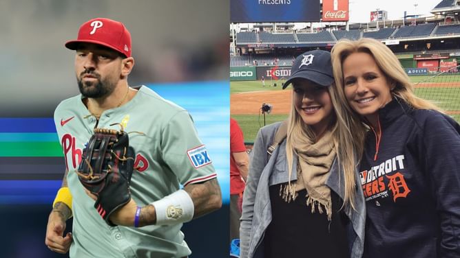 Nick Castellanos' sister, Jacqueline, and mother, Michelle, enjoy sun-kissed poolside fun in bikinis, relaxing by sunloungers