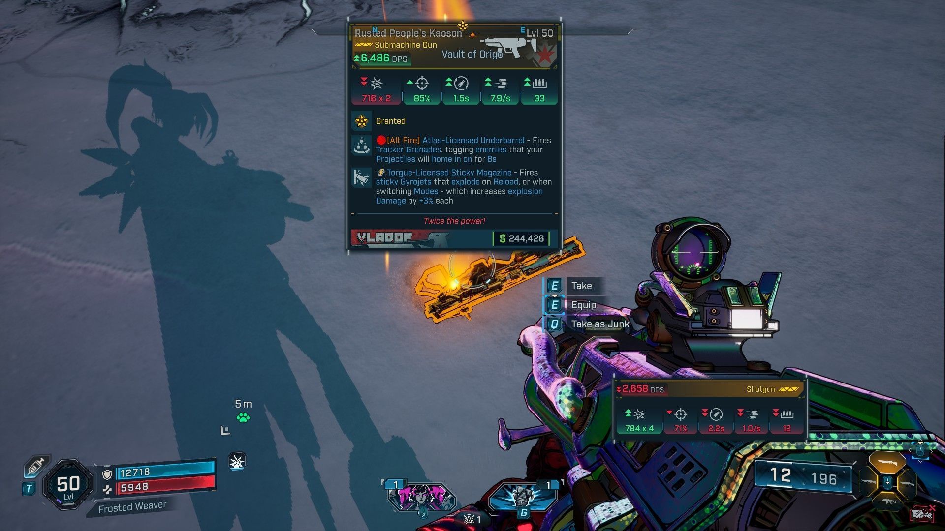 Try to get at least 3% explosion damage on the weapon (Image via 2K)
