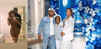 Marcell Ozuna's wife Genesis steals spotlight in sleek two-piece white maxi dress during a scenic yacht vacation