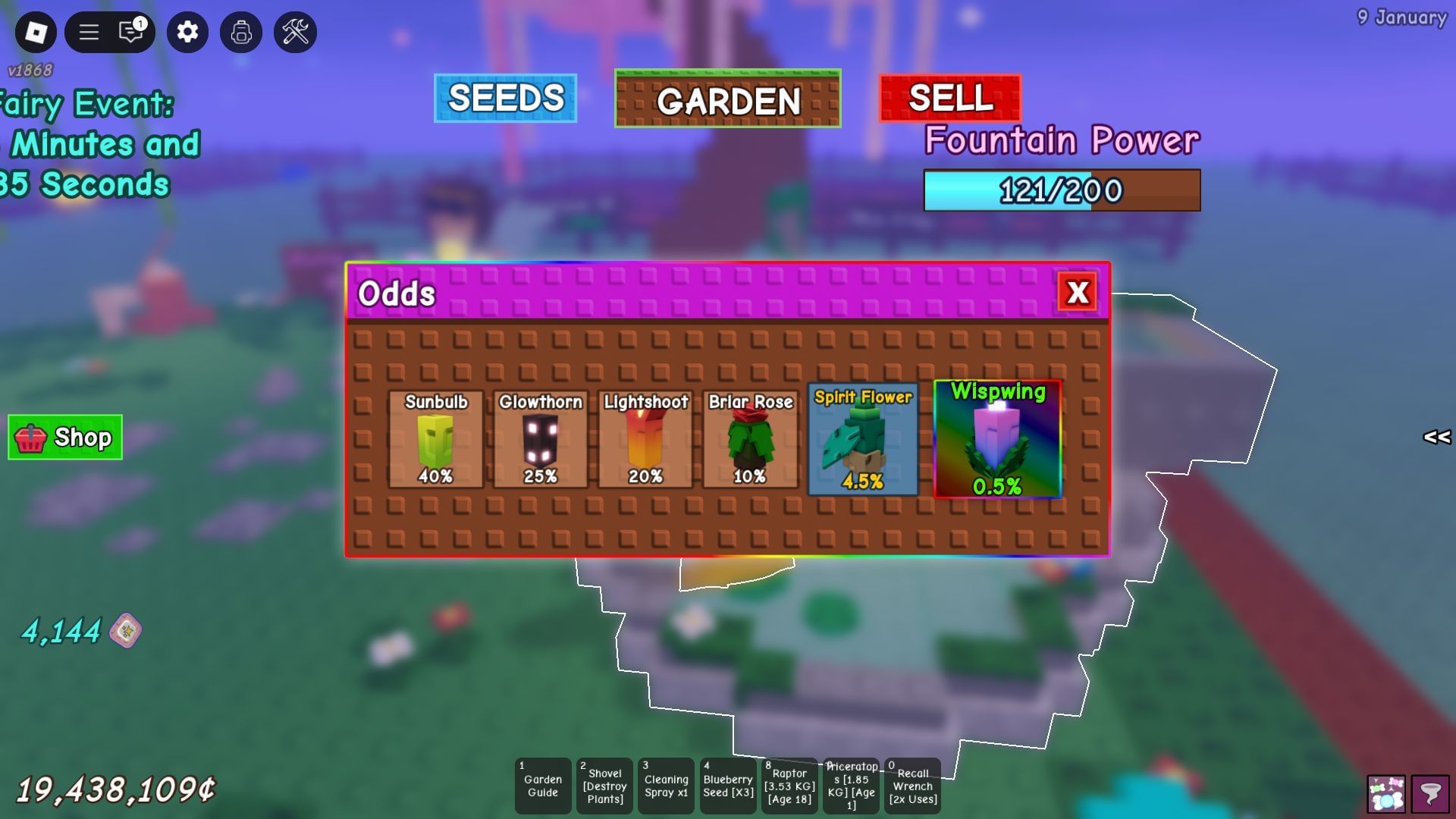 Spirit Flower in the Enchanted Seed Pack (Image via Roblox)