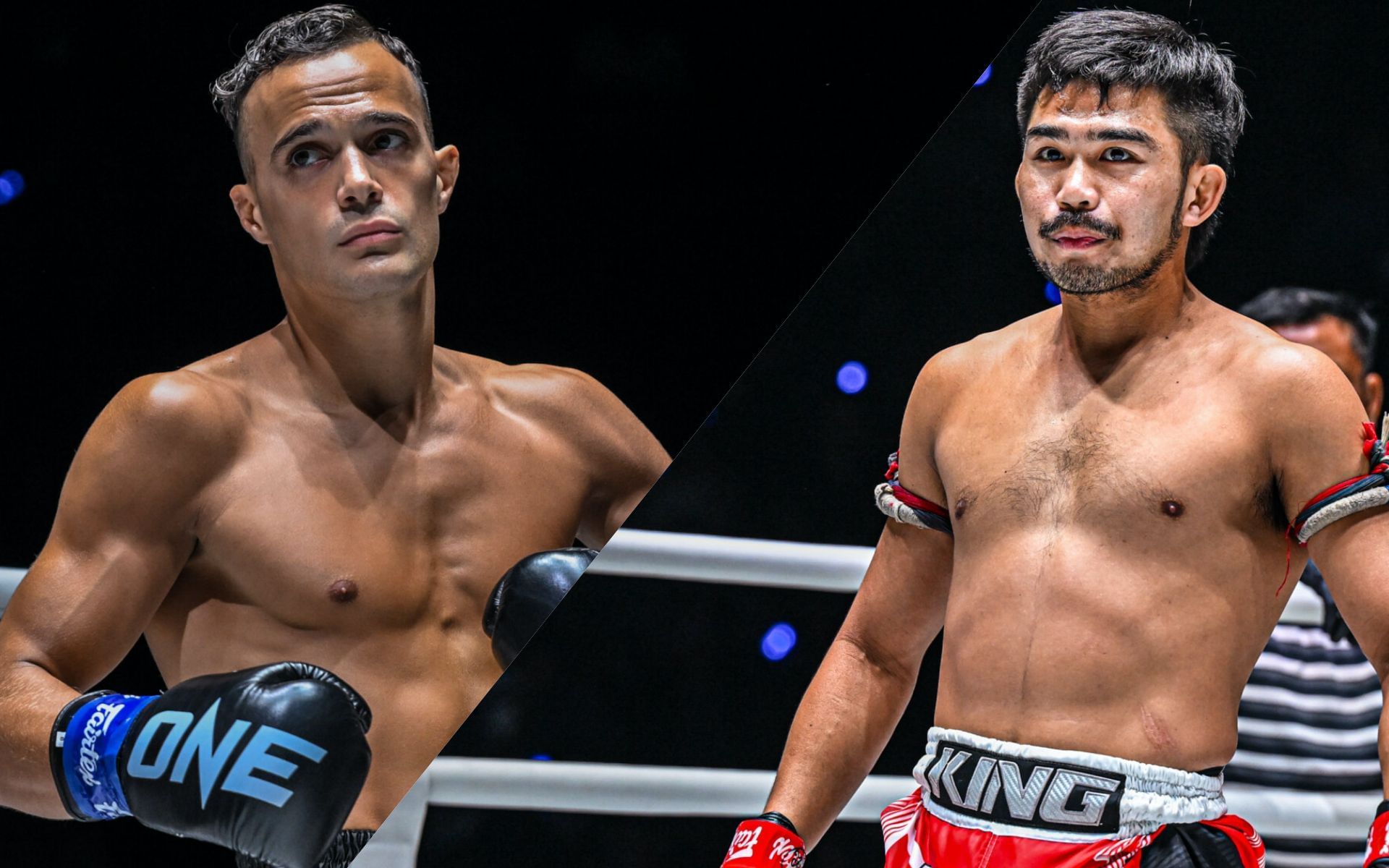 Jonathan Di Bella (L) vs Prajanchai (R) | Image by ONE Championship