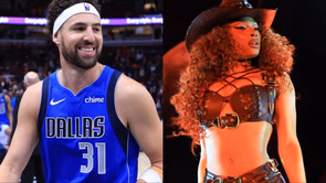 Klay Thompson shares 'true' feelings as he poses in loved-up boat snap with Megan Thee Stallion during romantic trip away