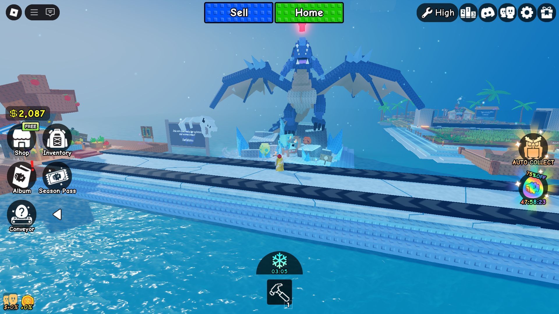 The Snowy Day Event area (Image via Roblox)