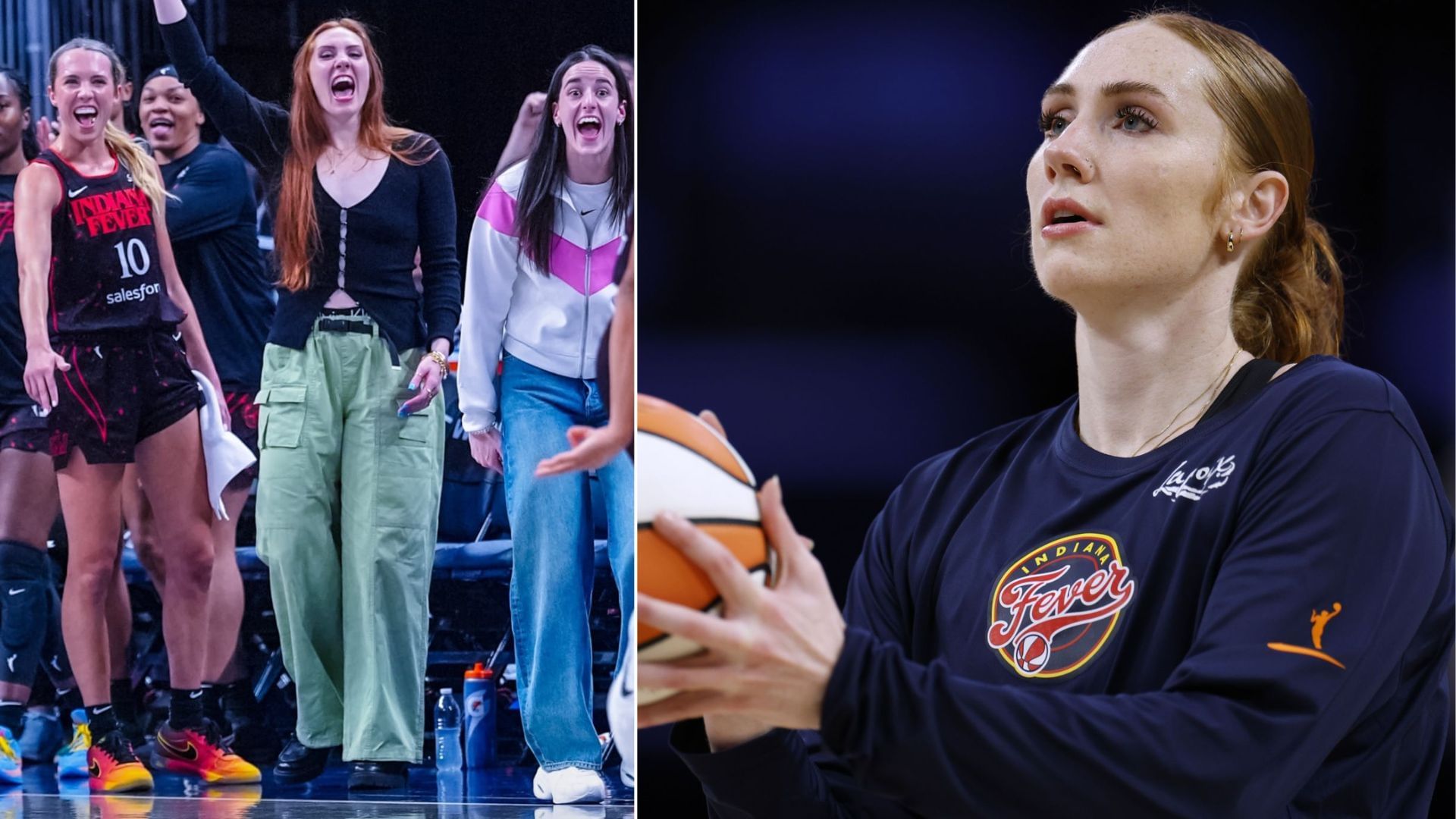 Chloe Bibby drops one-word reaction to her viral picture with Caitlin Clark and Lexie Hull 
