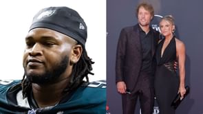 "I wish Jalen Carter spit on you": Matthew Stafford's wife Kelly jokingly drags Rams QB in 'Spitgate' controversy as suspension looms for Eagles DT