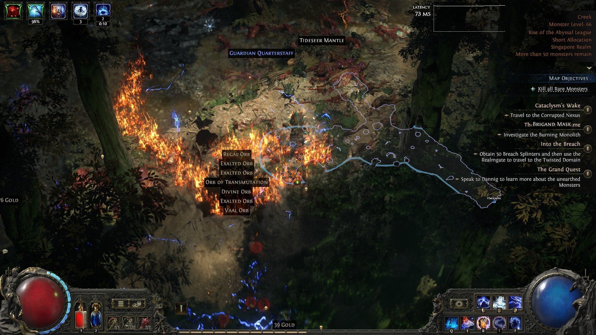 You can start currency farm as soon as early endgame in PoE 2 (Image via Grinding Gear Games)