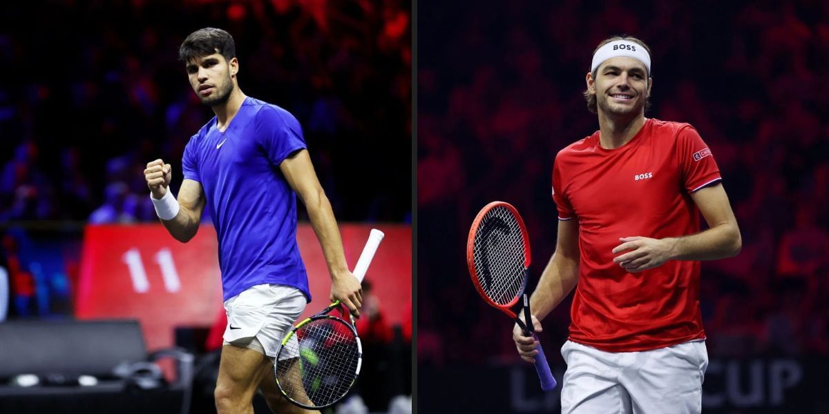 Carlos Alcaraz and Taylor Fritz will be in action on Day 1 of the Laver Cup 2025. (Photos: Getty)