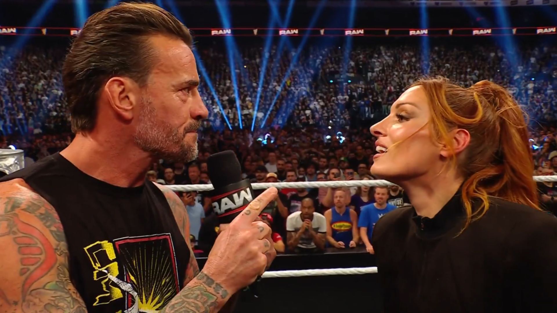 CM Punk needs some female backup to deal with Becky Lynch. (Image Credit: WWE on X).