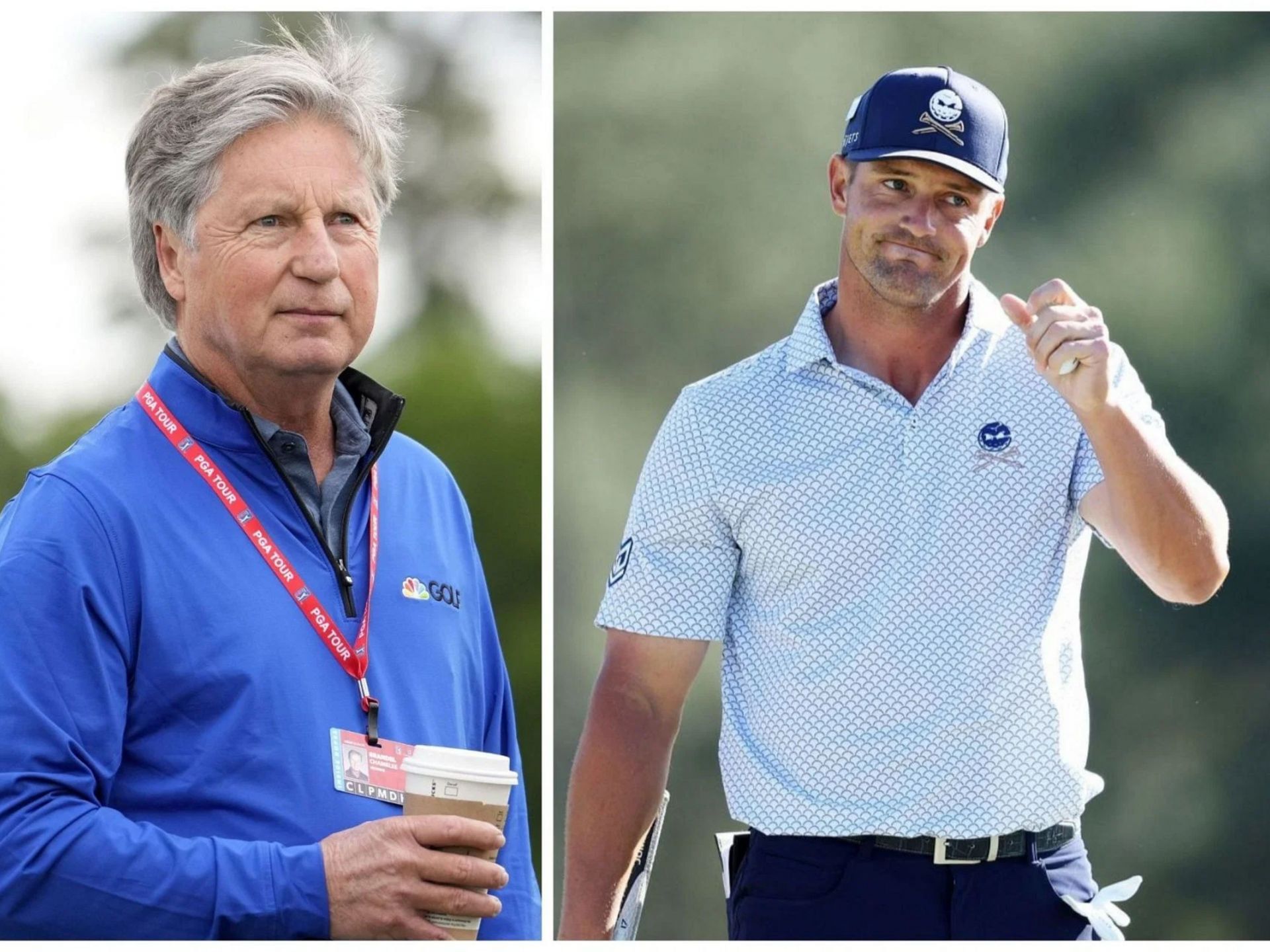 Brandel Chamblee and Bryson DeChambeau (Images via Getty)