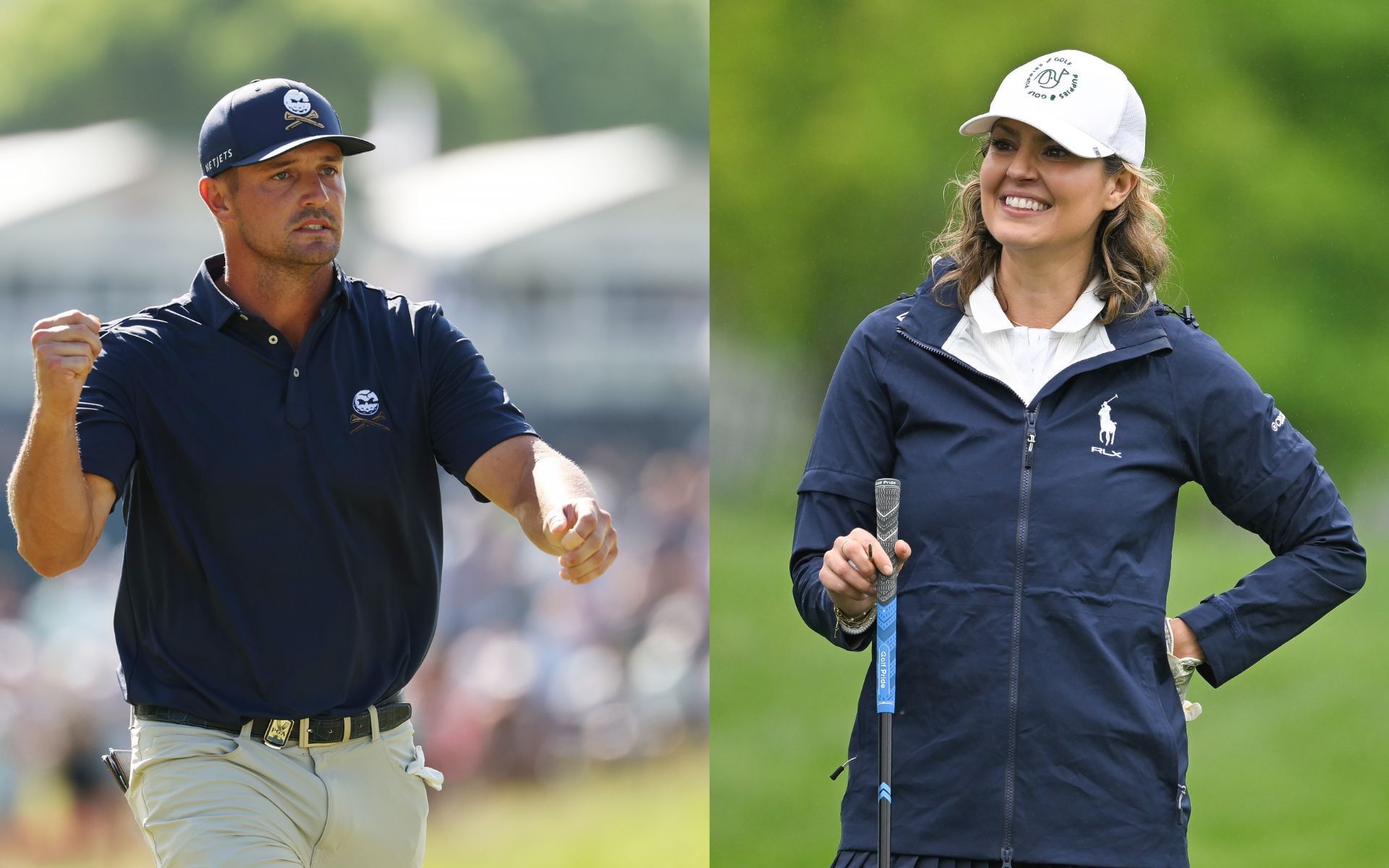 Amanda Balionis and Bryson DeChambeau ( via Getty)