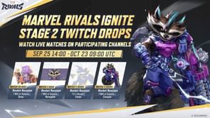 Marvel Rivals Ignite Stage 2 Twitch drops (Sep 25 - Oct 23, 2025): All rewards and How to get them