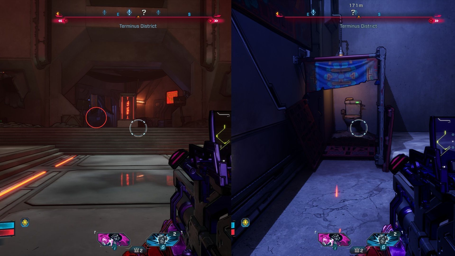 Turn left at the marked spot (Image via 2K)
