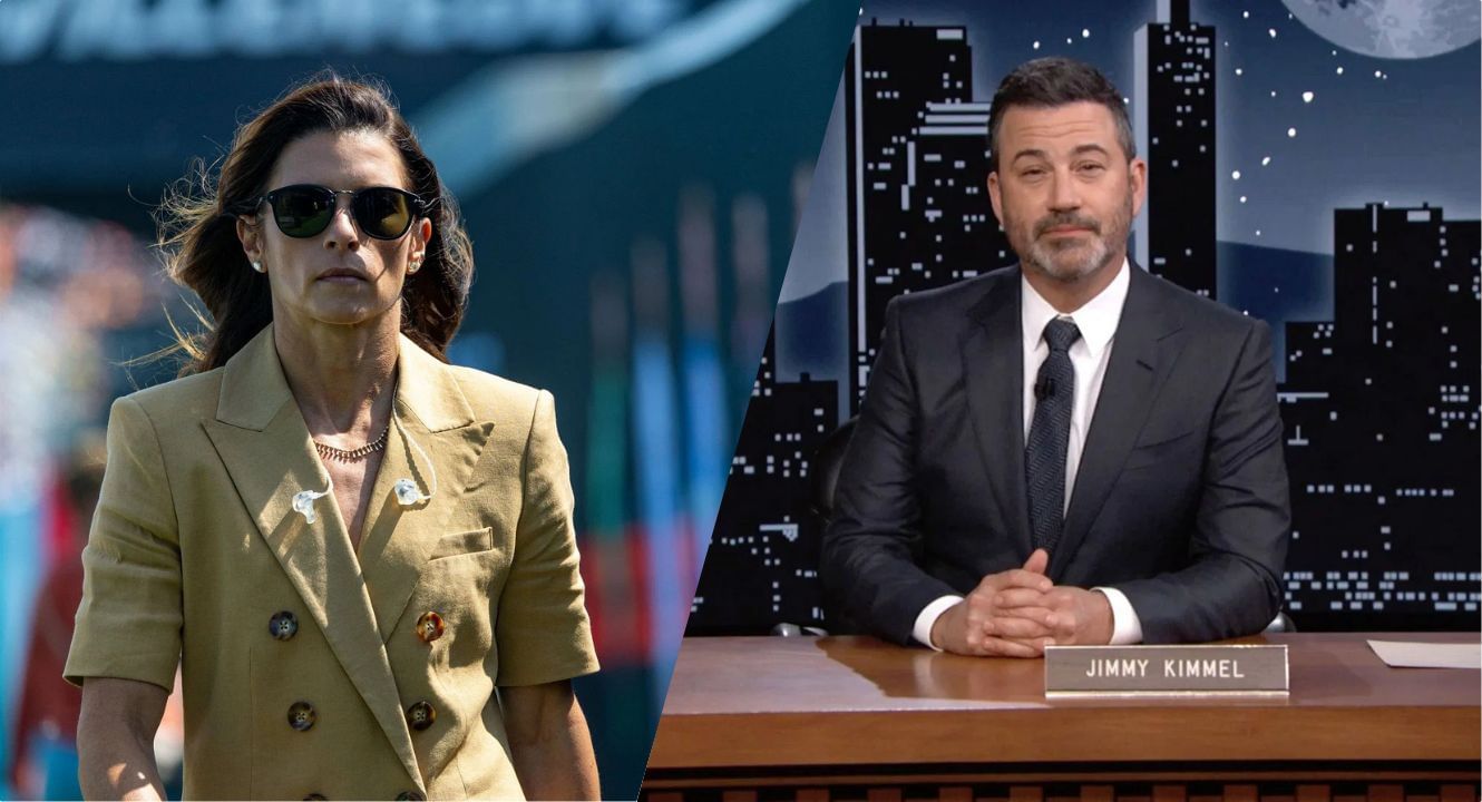 Danica Patrick and Jimmy Kimmel