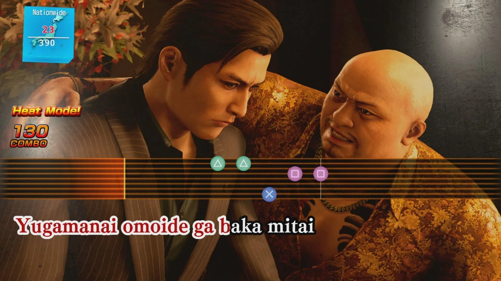 The rich tradition of protagonists singing &quot;Baka Mitai&quot; continues in Yakuza Kiwami 3: Dark Ties (Image via SEGA)