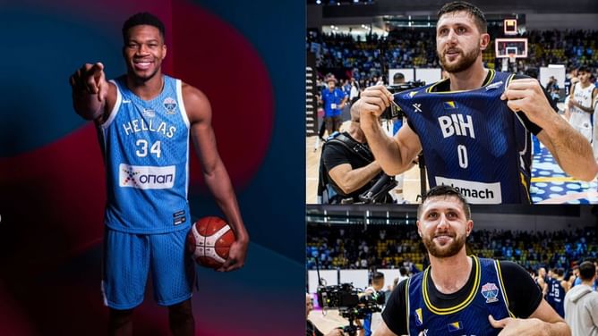 "Didn't change a lot": Jusuf Nurkic downplays Giannis Antetokounmpo's impact by claiming Bosnia's gameplan didn't change in Greece star's absence