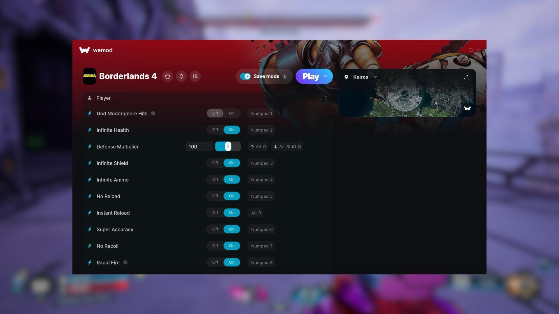 Wemod is one of the safest trainers for single-player games (Image via Wemod)