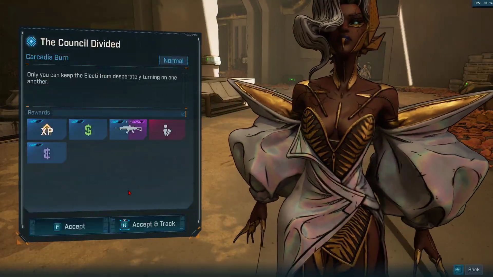 The Council Divided is one of the quests given by the Electi faction as part of their storyline