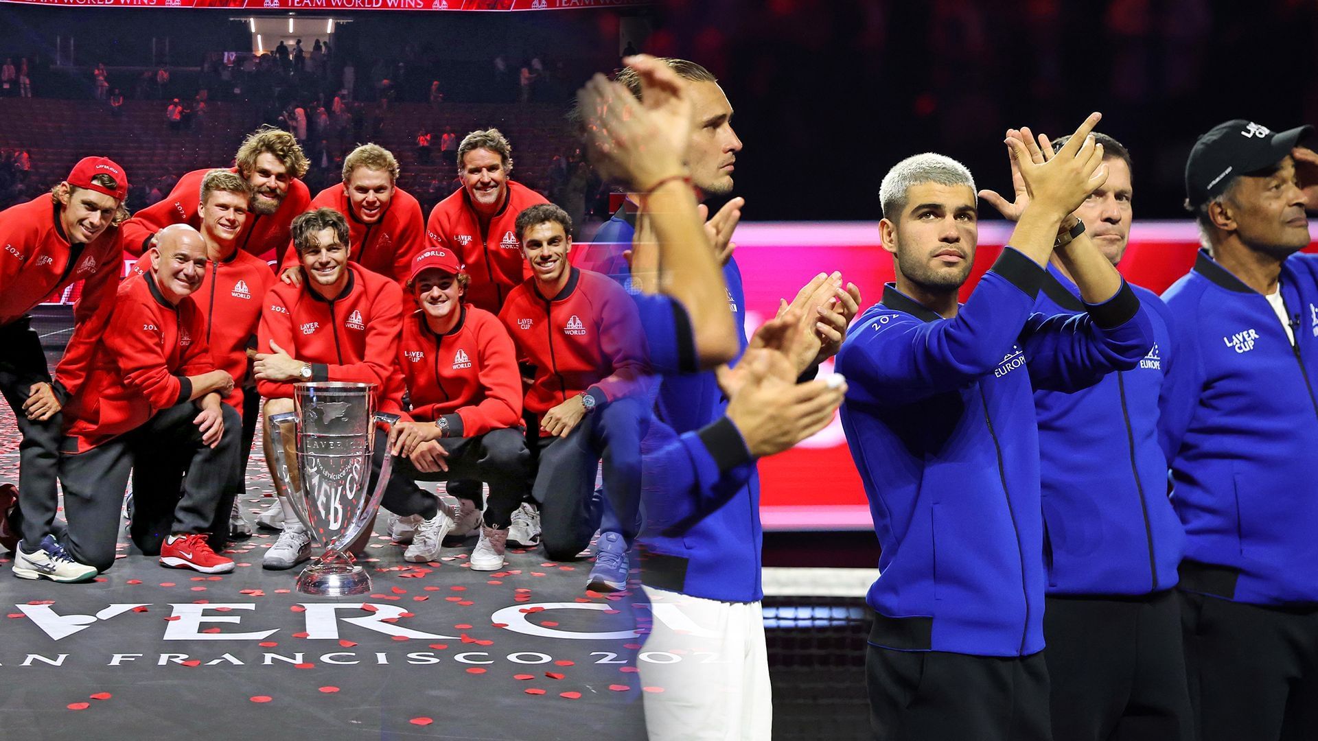 Team World beat Team Europe to win the Laver Cup 2025. (Photos: Getty)