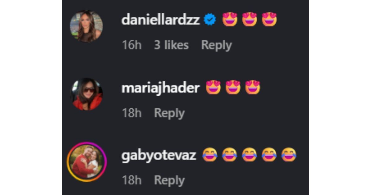 Comments from the spouses of Carlos Correa, Josh Hader, and Christian Vasquez [Image via Instagram - @neenaaltuve27]