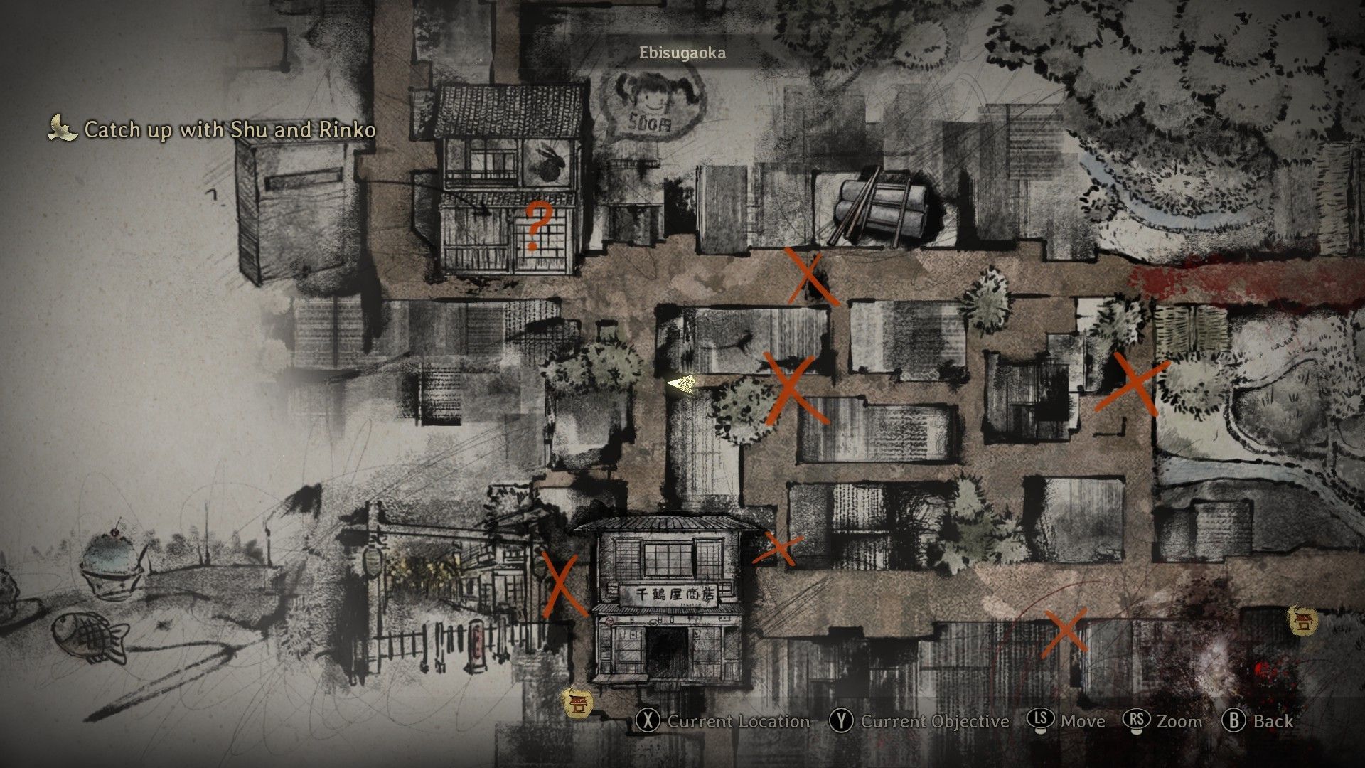 Look for the marks and utilize the map to its fullest (Image via KONAMI)