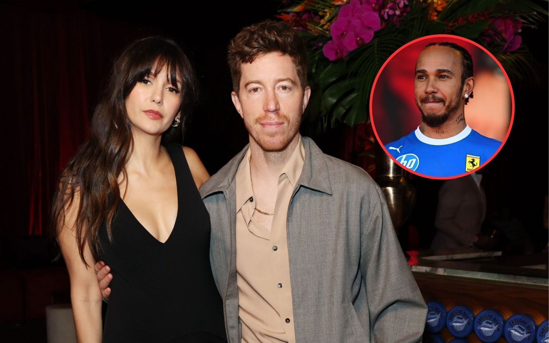 Nina Dobrev, Shaun White, and Lewis Hamilton