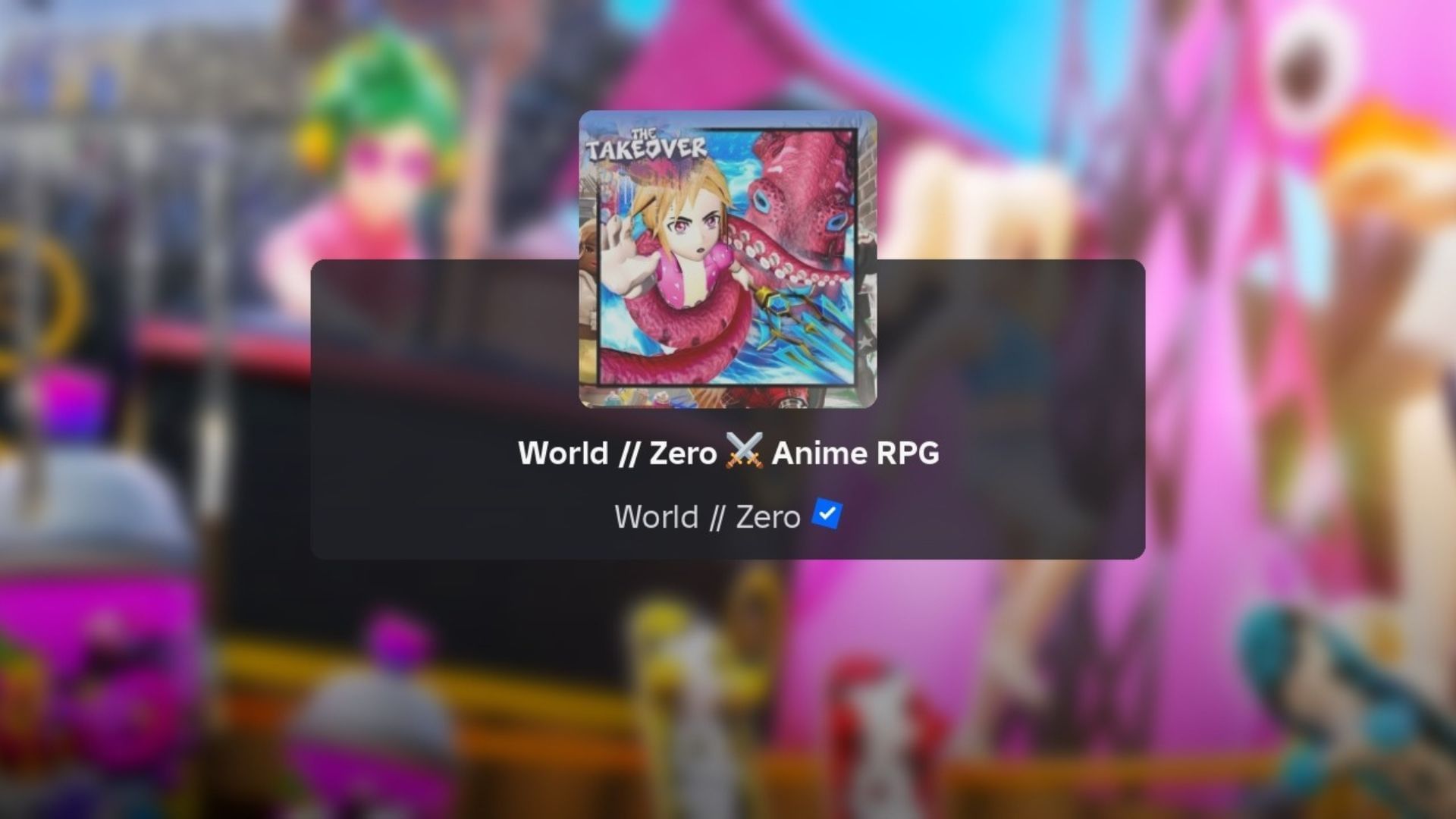 World // Zero Game (Image via Roblox)