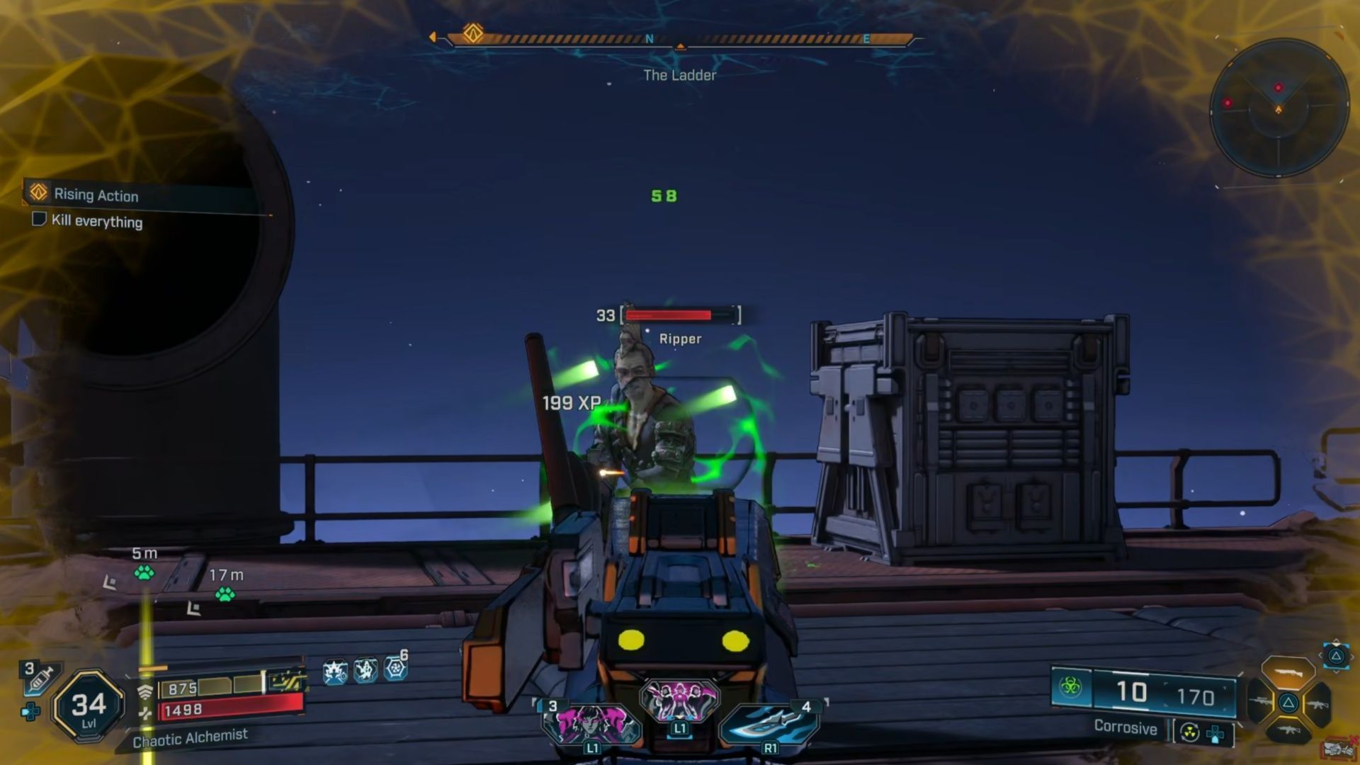 One more bout with the Rippers and this mission is complete! (Image via 2K Games)