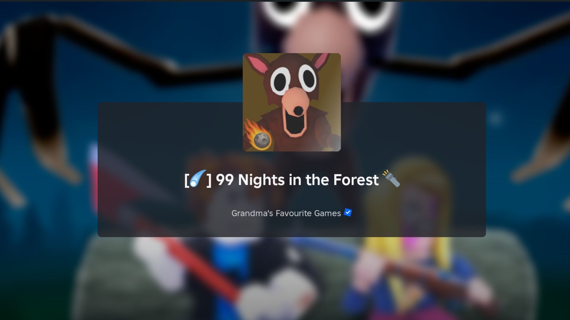 99 Nights in the Forest loading screen