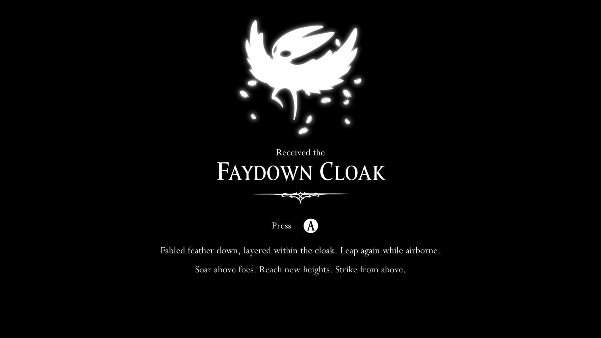 The Faydown Cloak (Image via Team Cherry, Its Shatter on YouTube)