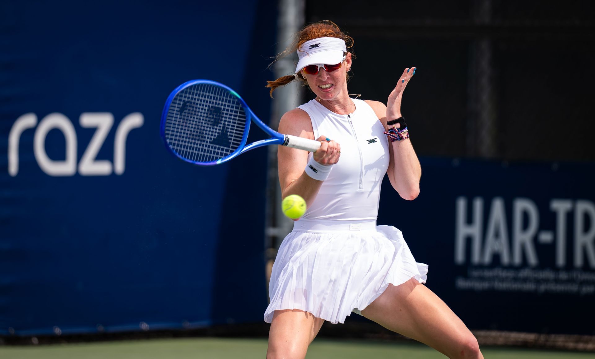 Maya Joint hits a forehand | Image Source: Getty